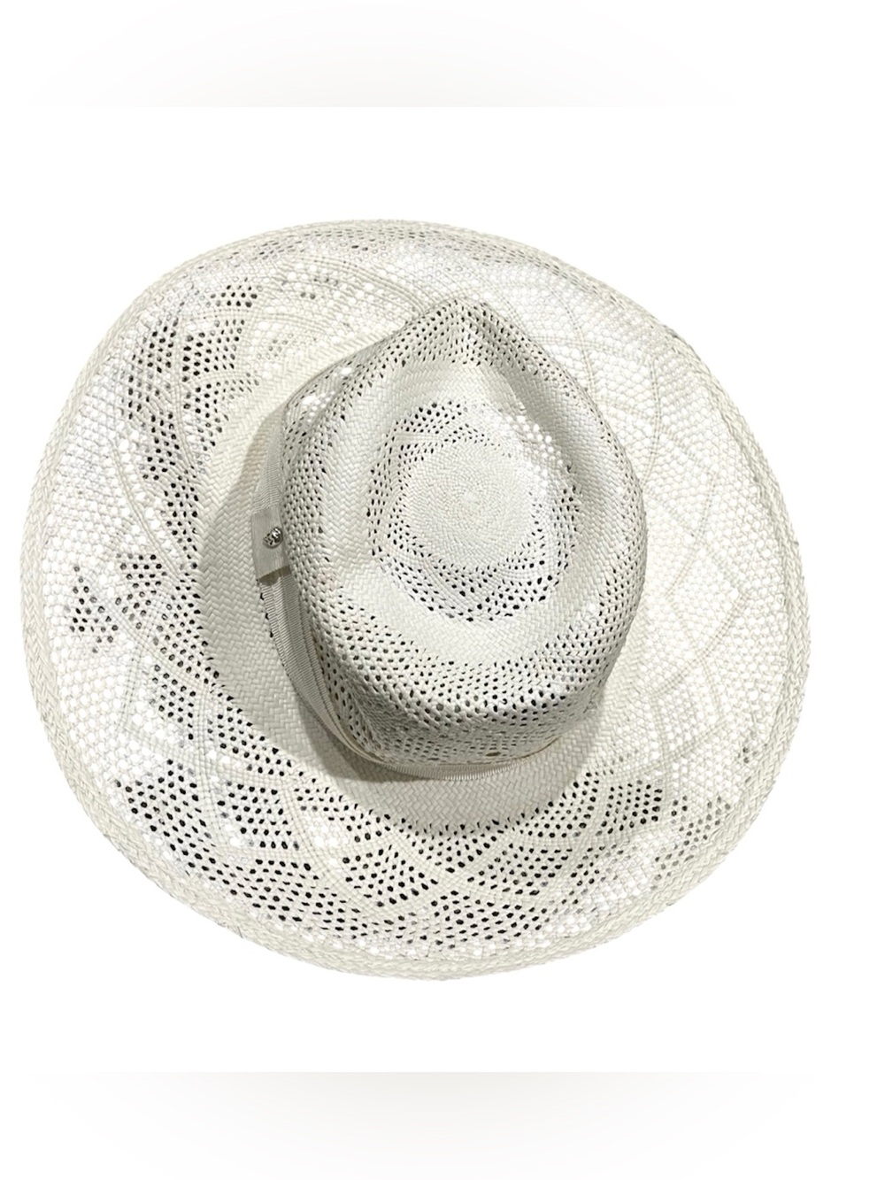 Helen Kaminsky Genuine Panama Woven Staw Fedora Hat One Size NWT